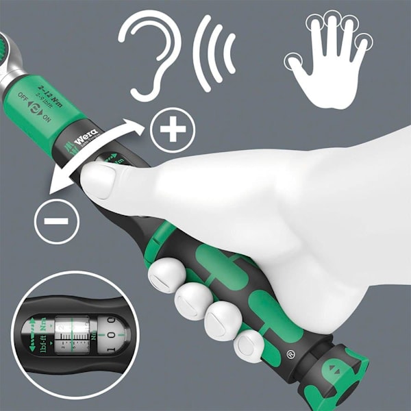 Wera Momentnøgle Justerbar Shot Safe-torque A 2 2-12nm Søvfarvet