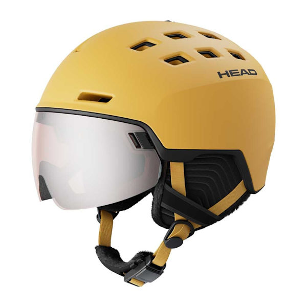 Head Radar Hjelm Med Visir Gul XS-S