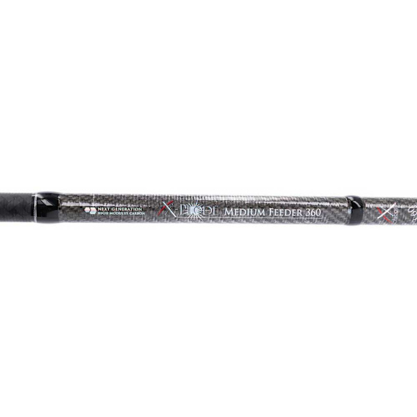 Mikado Karpfiskespö X-plode Ng Medium Feeder Svart 3.90 m / 1-120 g