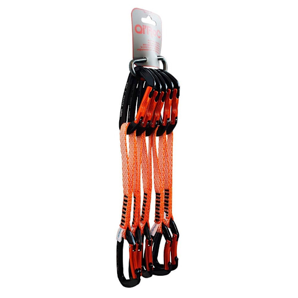 Qi´roc Racing Straight/curve+express Dyneema 12x170 Mm+mini Karbiinihaka 5 Yksiköt Oranssi,Musta