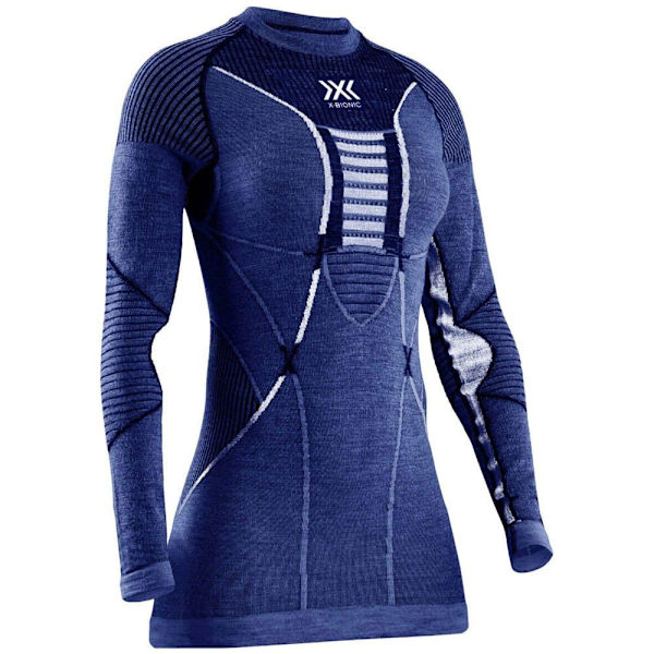 X-bionic Långärmad T-shirt Merino Blå L Kvinna