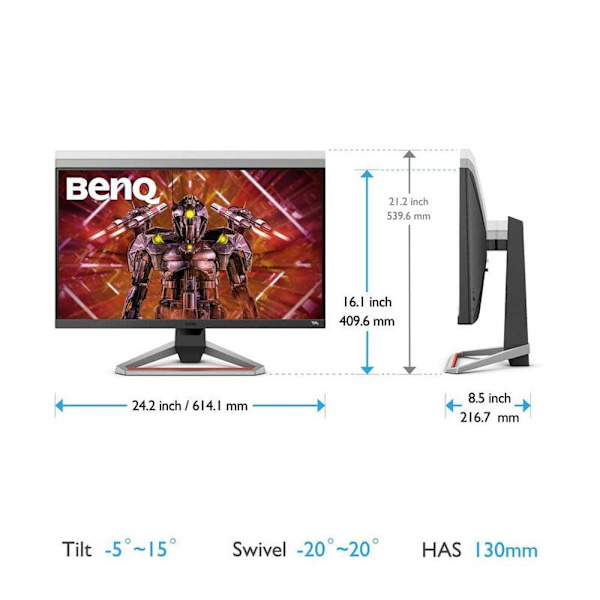 Benq Spelmonitor Ex2710u 27´´ Fhd Ips Led 144hz Silver One Size / EU Plug
