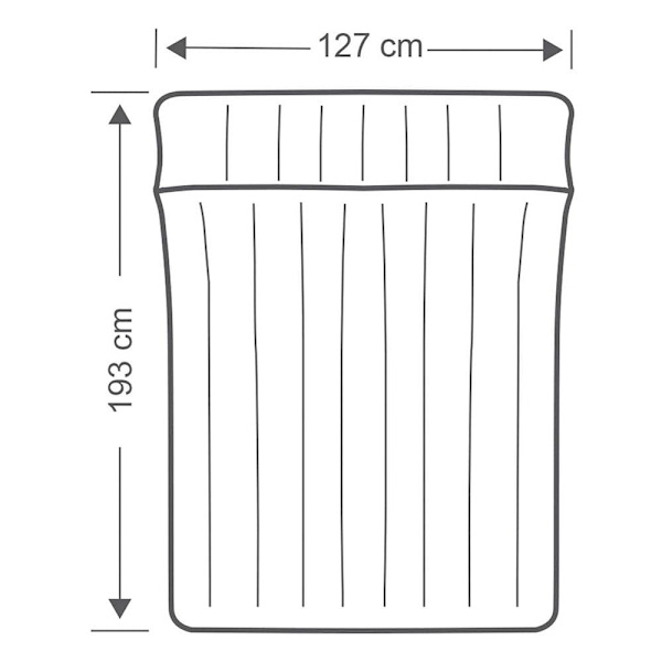 Intex Oppustelig Madras Camping Grå 193 x 127 x 24 cm