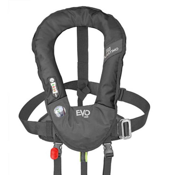 Plastimo Automatisk Oppustelig Redningsvest Evo 165 Prosensor Sort