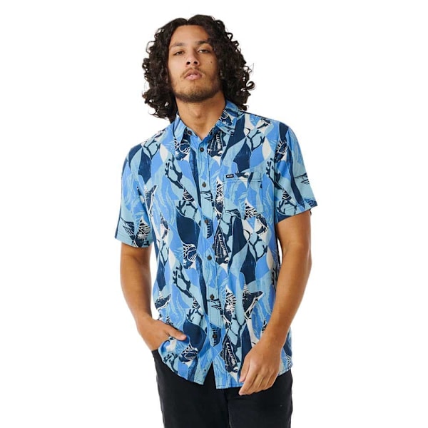 Rip Curl Party Pack Kortærmet Skjorte Blå M Mand