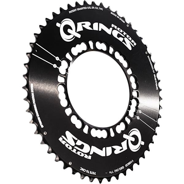 Rotor Kæderring Q Rings 110 Bcd Outer Aero Sort 52t