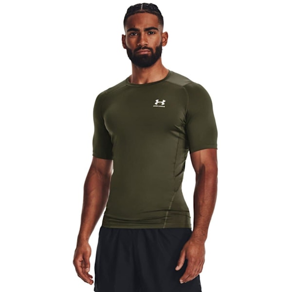 Under Armour Hg Armour Comp T-shirt Med Korte ærmer Grøn 2XL / Regular Mand