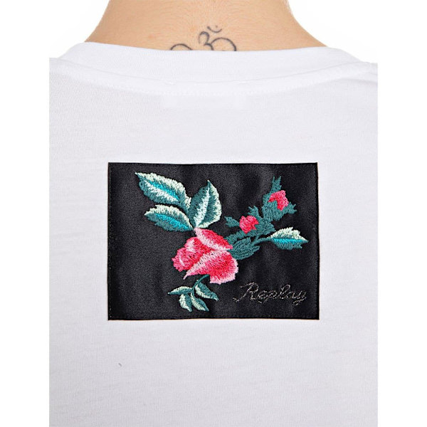 Replay Kortärmad T-shirt W3572e.000.22536p Vit XS Kvinna