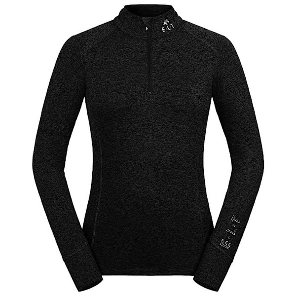 E.l.t. Langærmet T-shirt Functional Zip Milano Sort XS