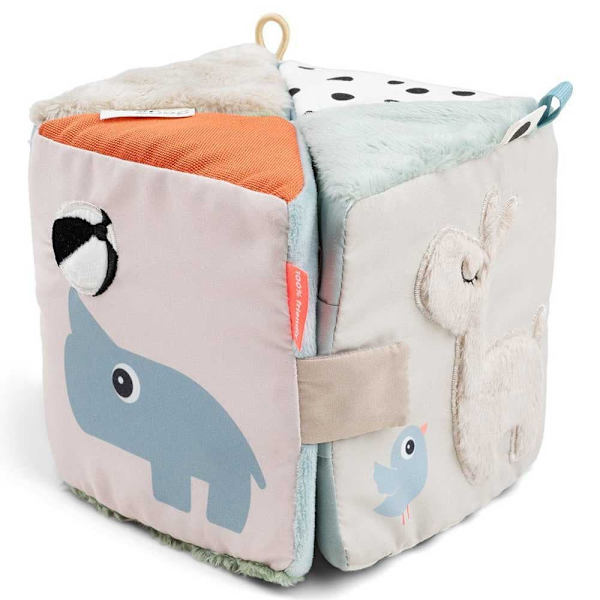 Done By Deer Sensorisk Drop Down Cube Of Friends Flerfärgad
