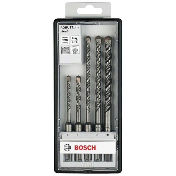 Bosch Professional Betongborr Plus-5 Robust 5 Enheter Silver