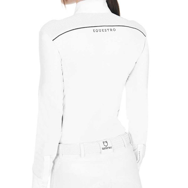 Equestro Mesh Insert Pitkähihainen Polopaita  M