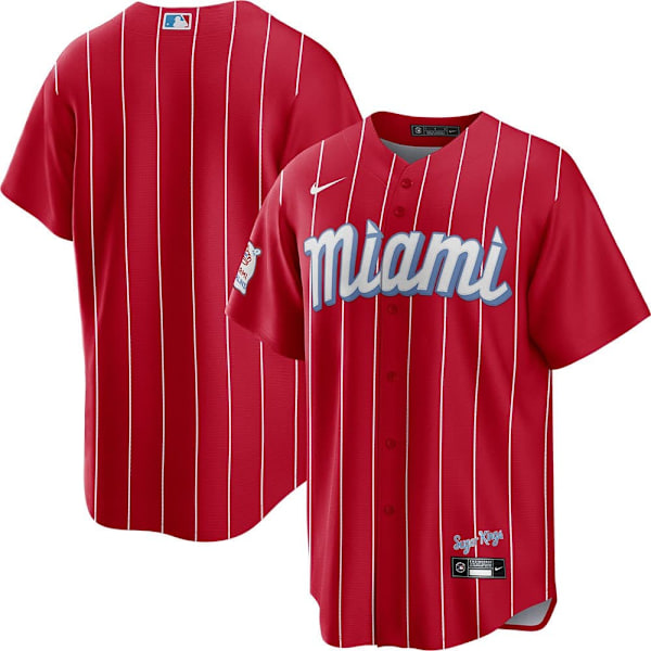 Fanatics Miami Marlins Official Replica City Connect Short Sleeve T-shirt Rød S Mand