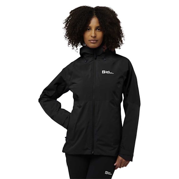 Jack Wolfskin Glaabach 3in1 Jakke Sort L Kvinde