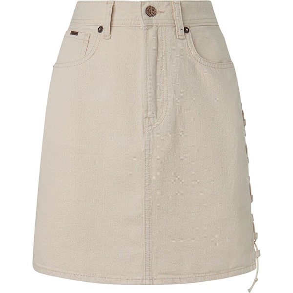Pepe Jeans Mini Nederdel Lilly Lace Blå XL Kvinde