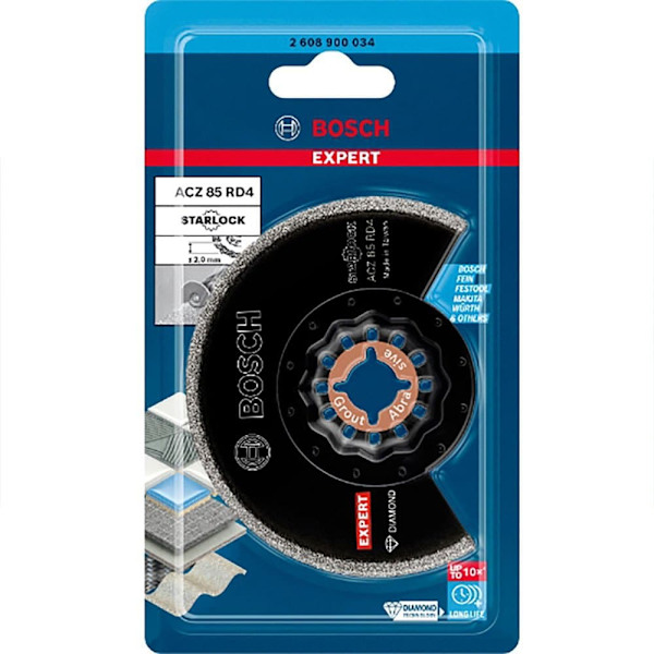 Bosch Professional Segmenteret Savklinge Expert Diamond Segment Grout And Abrasive Acz85rd4 Transparent