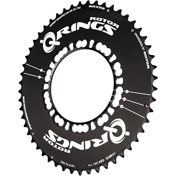 Rotor Kæderring Q Rings 110 Bcd Outer Aero Sort 50t