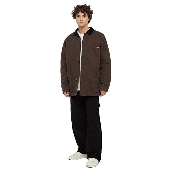 Dickies Duck High Pile Fleece Line Chore Jakke Brun XL Mand