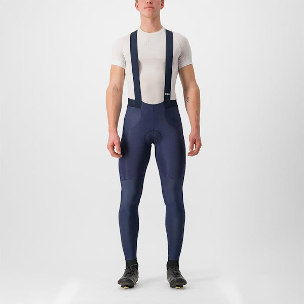 Castelli Trägerhose Strumpfhose Sorpasso Ros Blå L Mand