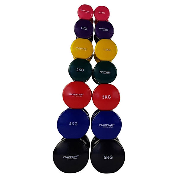Tunturi Vynil Dumb 2kg 2 Enheder Grøn 2 kg