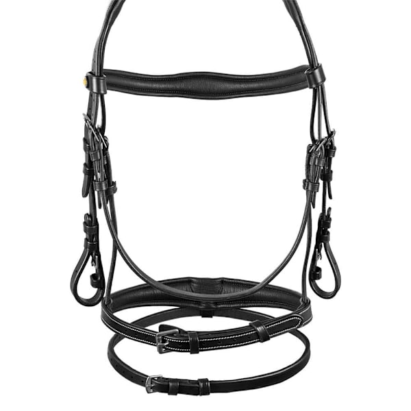 Equestro Anatomic Soft Stitched Tygel Svart Full