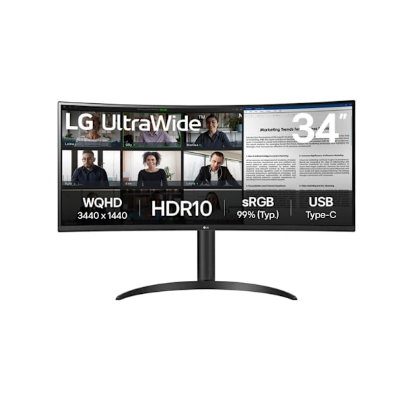 Lg 34wr50qk-b 34´´ Wqhd Va Lcd 100hz Skärm Svart
