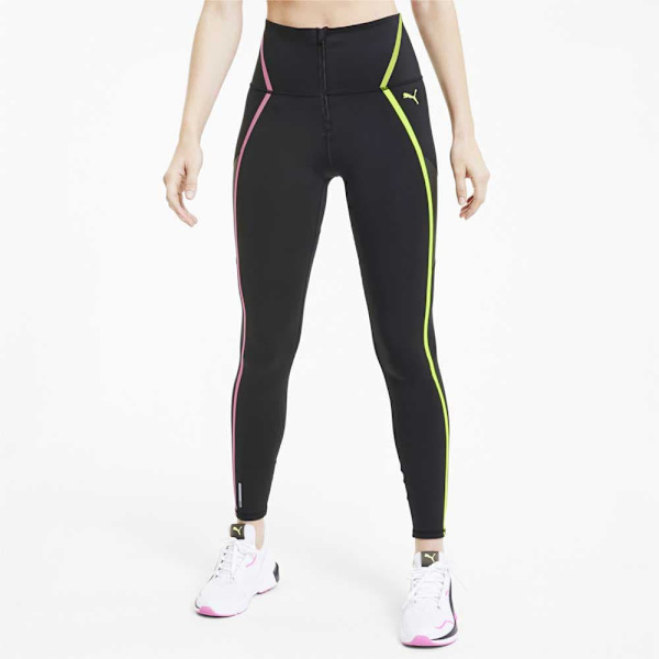 Puma Tæt Train Bonded Zip High Rise Sort S Kvinde