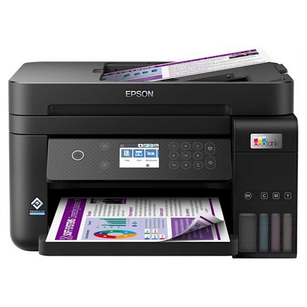 Epson Multifunktionsprinter Ecotank Et-3850 Søvfarvet One Size / EU Plug Sort