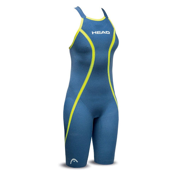 Head Swimming Baddräkt Med öppen Rygg Liquid Fire Core Blå IT 34 Kvinna
