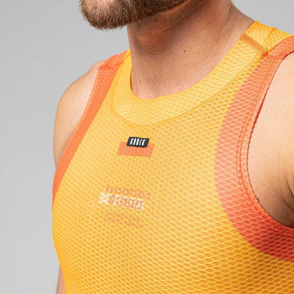 Gobik Ärmlös Baslager Second Skin Orange 2XL Man