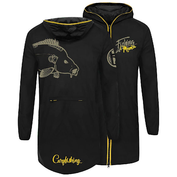 Hotspot Design Regnjakke K-way Carpfishing Mania Sort L Mand