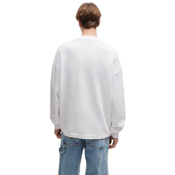 Hugo Nedro Sweatshirt Hvid M Mand