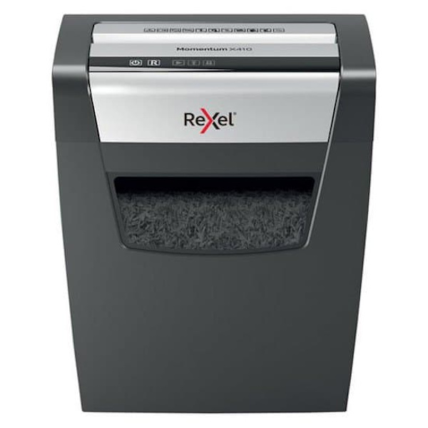 Rexel Knusered Momentum X410 Sort One Size / EU Plug