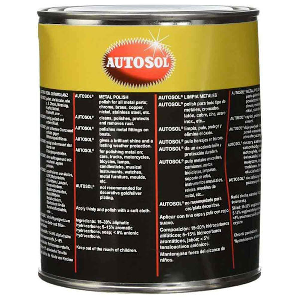 Autosol Metalli Kiillotusaine 750ml Musta
