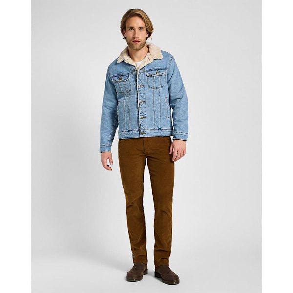 Lee Sherpa Denimjakke Blå S Mand
