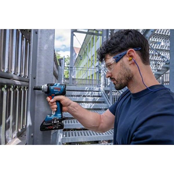 Bosch Professional Akku Slagboremaskine Gds18v-330hc 2x5ah Gal18v Lboxx136 Søvfarvet