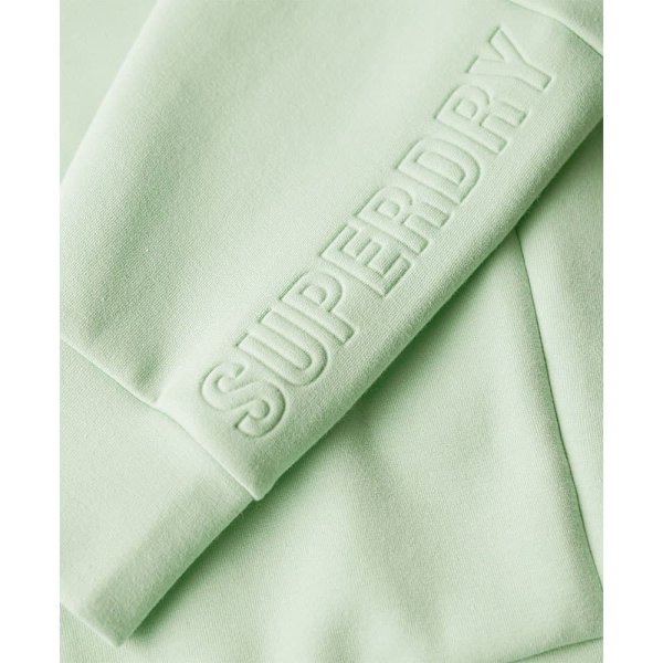 Superdry Sport Tech Relaxed Half Tröja Med Halv Dragkedja Grönt S Kvinna