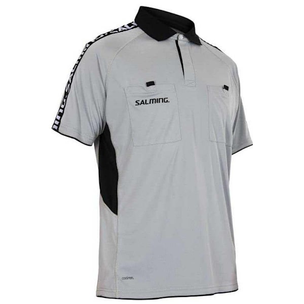 Salming Kortærmet Poloshirt Referee Grå L Mand
