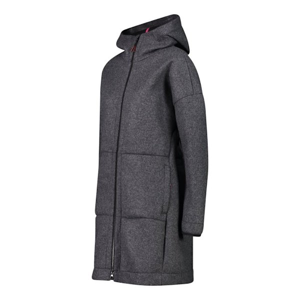 Cmp 31m3076 Parka Fleecejacka Med Dragkedja Grå M Kvinna