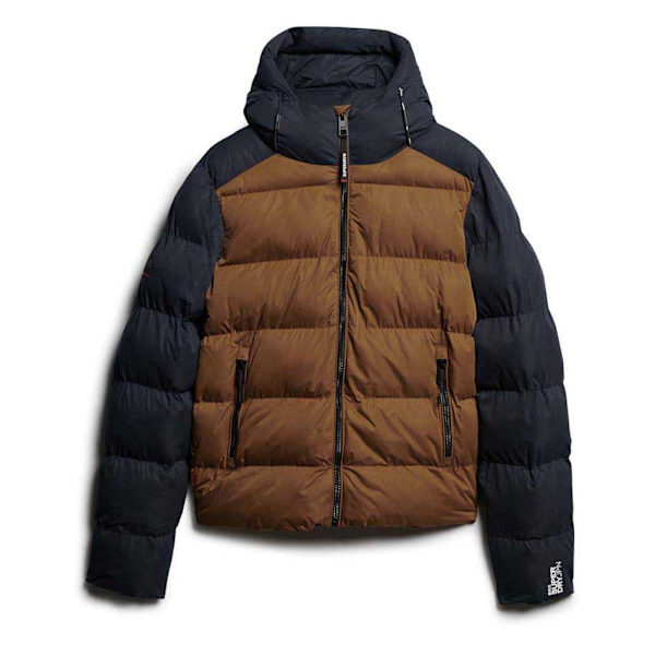 Superdry Colour Block Sport Jakke Brun M Mand