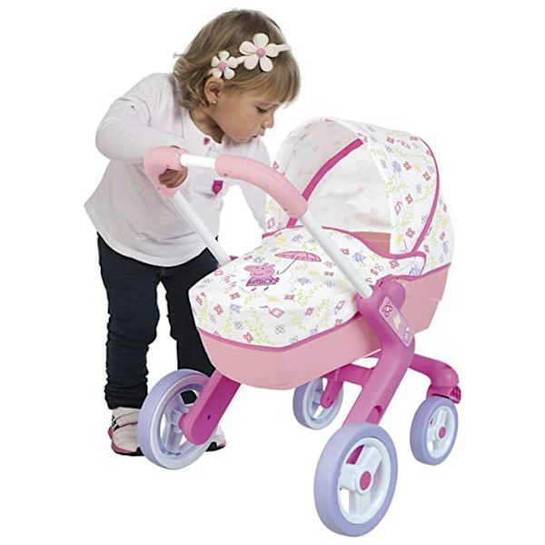 Smoby Peppa Pig Cochecito Pop Pram Flerfärgad