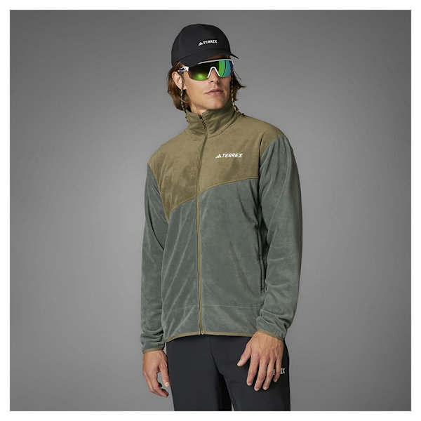 Adidas Terrex Multi Fleecejacka Med Dragkedja Grå L Man