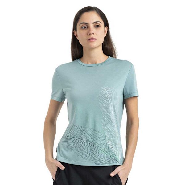 Icebreaker Kortærmet T-shirt Merino Core Plume Blå S Kvinde