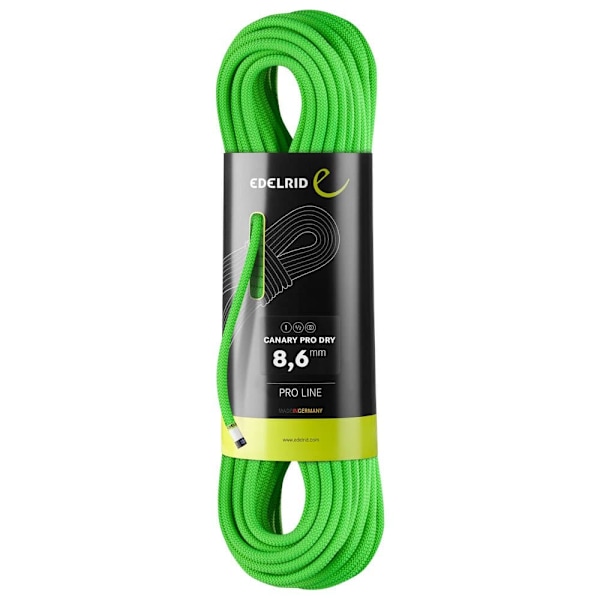 Edelrid Rep Canary Pro Dry 8.6 Mm Grönt 30 m