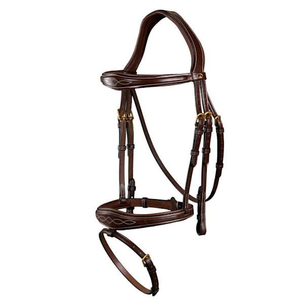 Dyon Nosgrimma Träns D-kollektion Anatomic Flash Brun Pony