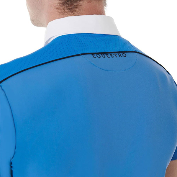 Equestro Kortærmet Polo Mesh Trim  M