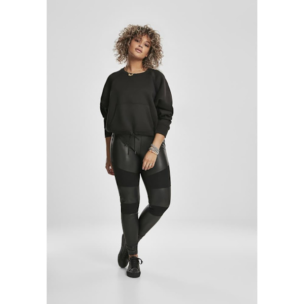 Urban Classics Falsk Læder Stor Leggings Sort 2XL Kvinde