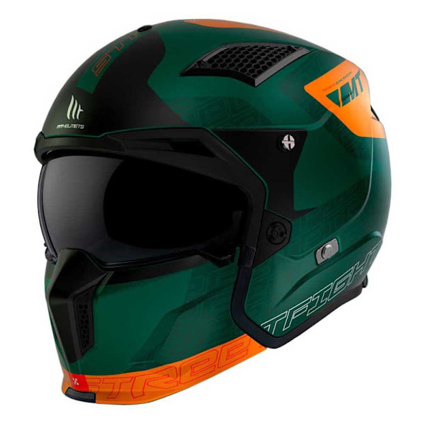 Mt Helmets Streetfighter Sv S Totem Konvertibel Hjelm Grøn S
