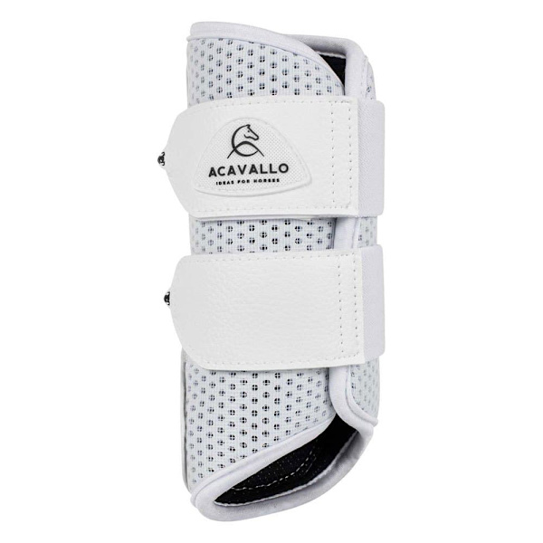 Acavallo Perforated Neoprene Double Velcro Senstövlar Vit XL