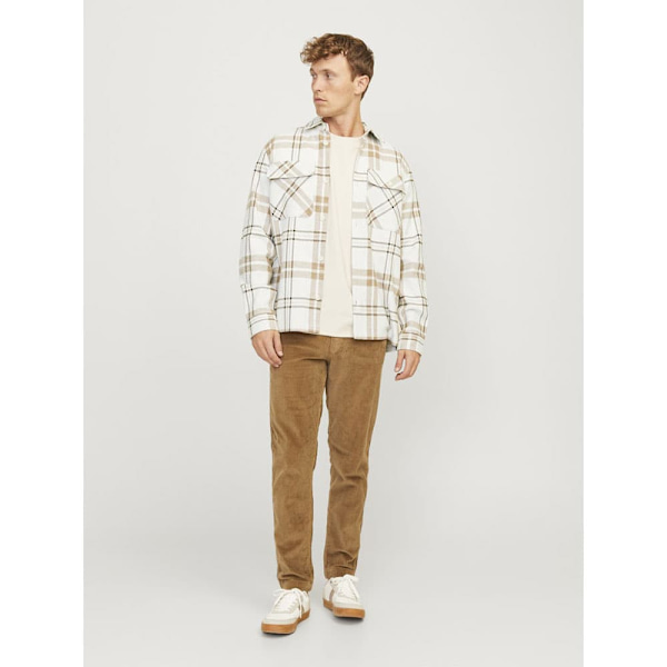 Jack & Jones Raymond Melange Check Overtrøje Beige XL Mand